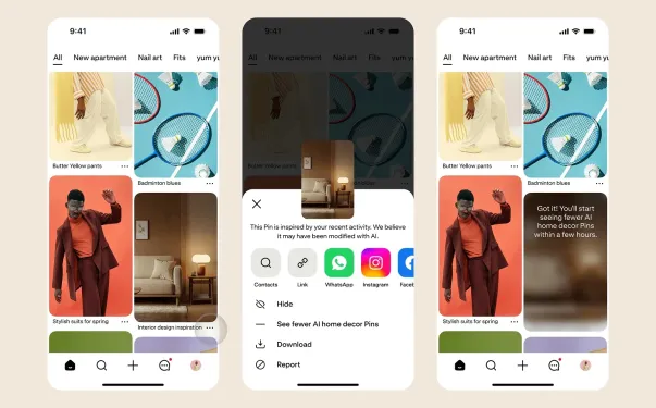 Pinterest推出新工具应对AI困境